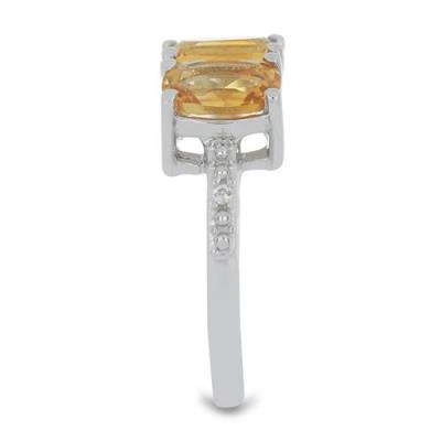 BUY NATURAL CITRINE GEMSTONE RING IN STERLING SILVER 